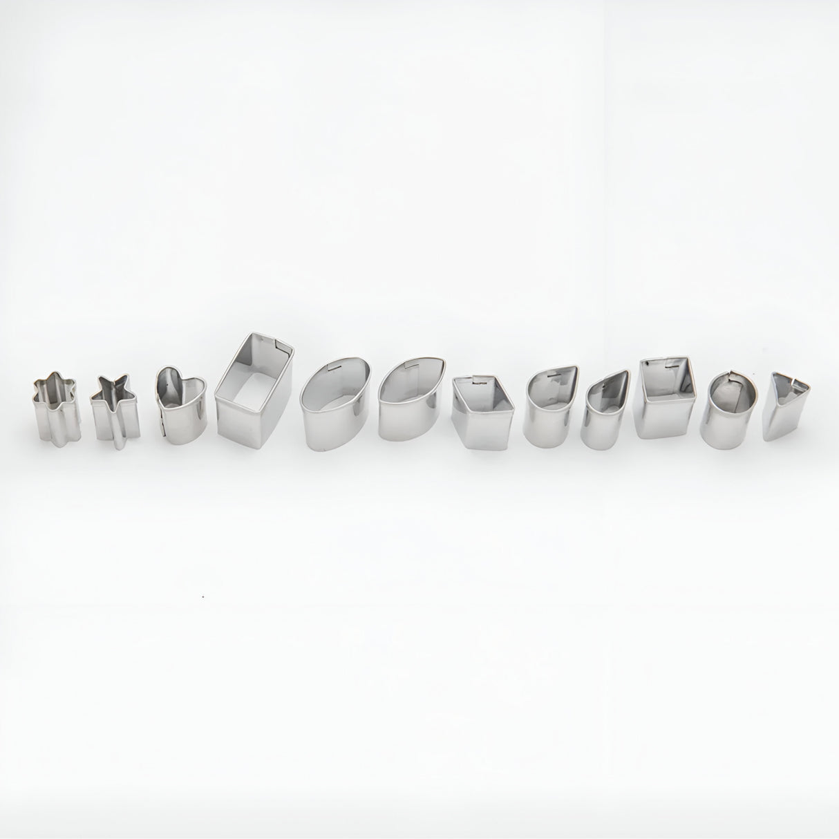 Sculpey Premo! - Set 12 Mini Cortadores de Metal Formas Geométricas