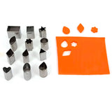 Sculpey Tools - Set 12 Herramientas Mini Cortadores de Metal Formas Geométricas