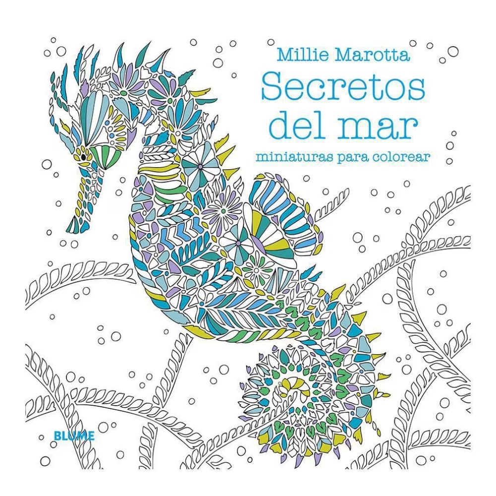 Secretos del Mar: Miniaturas para Colorear - Millie Marotta