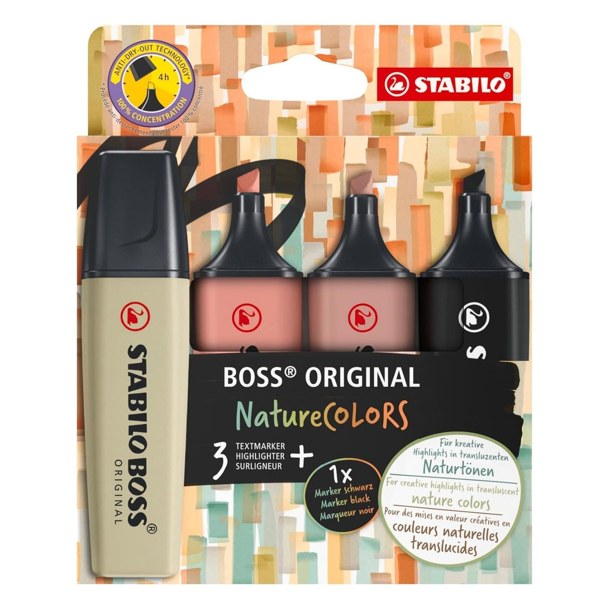 Stabilo Boss - Set 4 Destacadores Nature A