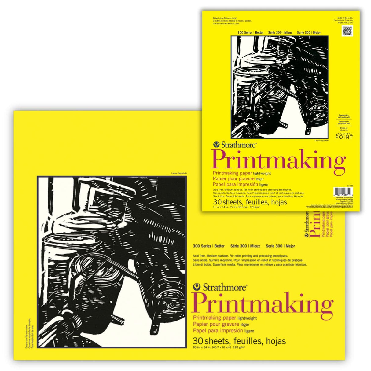 Strathmore 300 Series - Block para Impresión Printmaking 120 g/m2