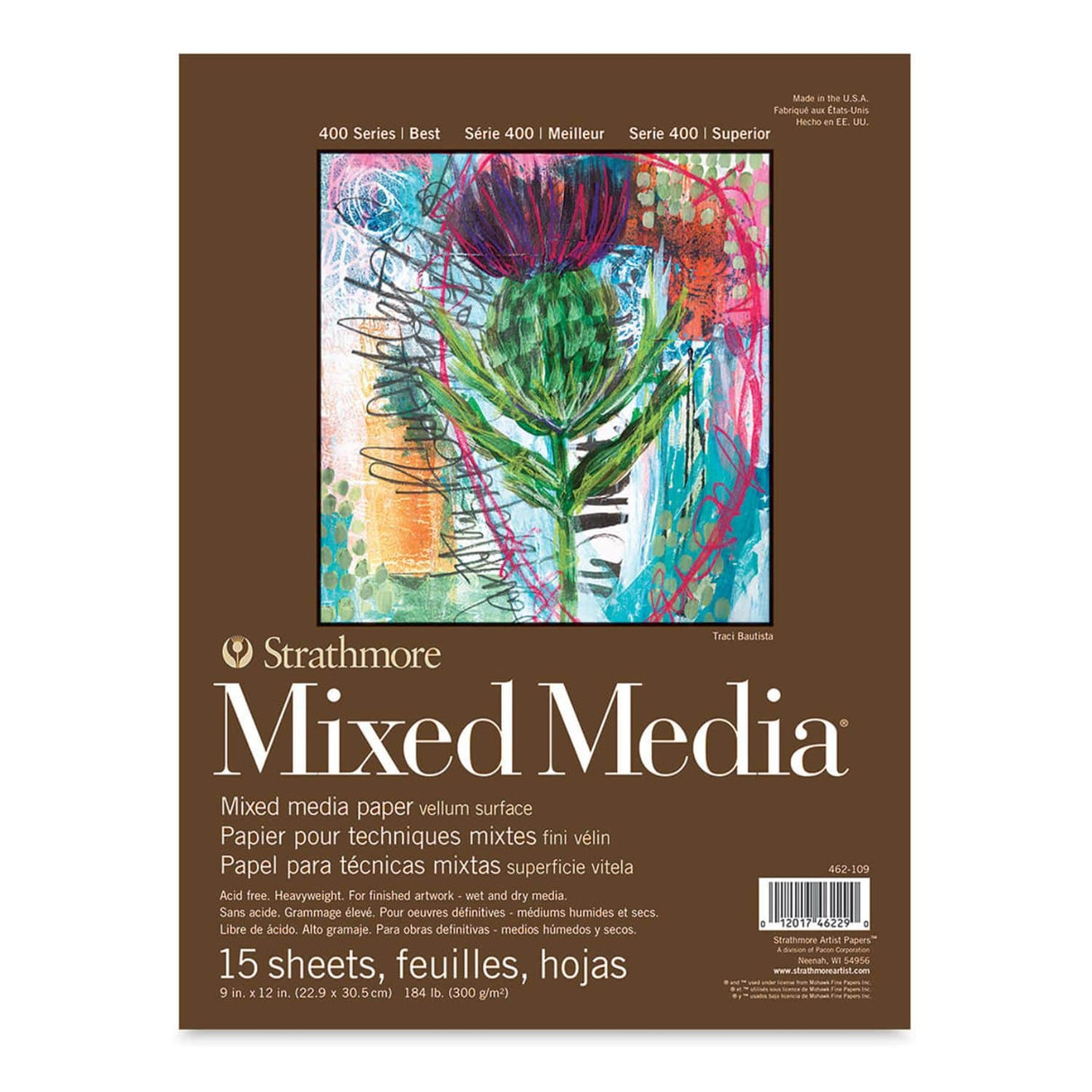 Strathmore 400 Series - Block para Técnicas Mixtas Mixed Media 300 g/m2