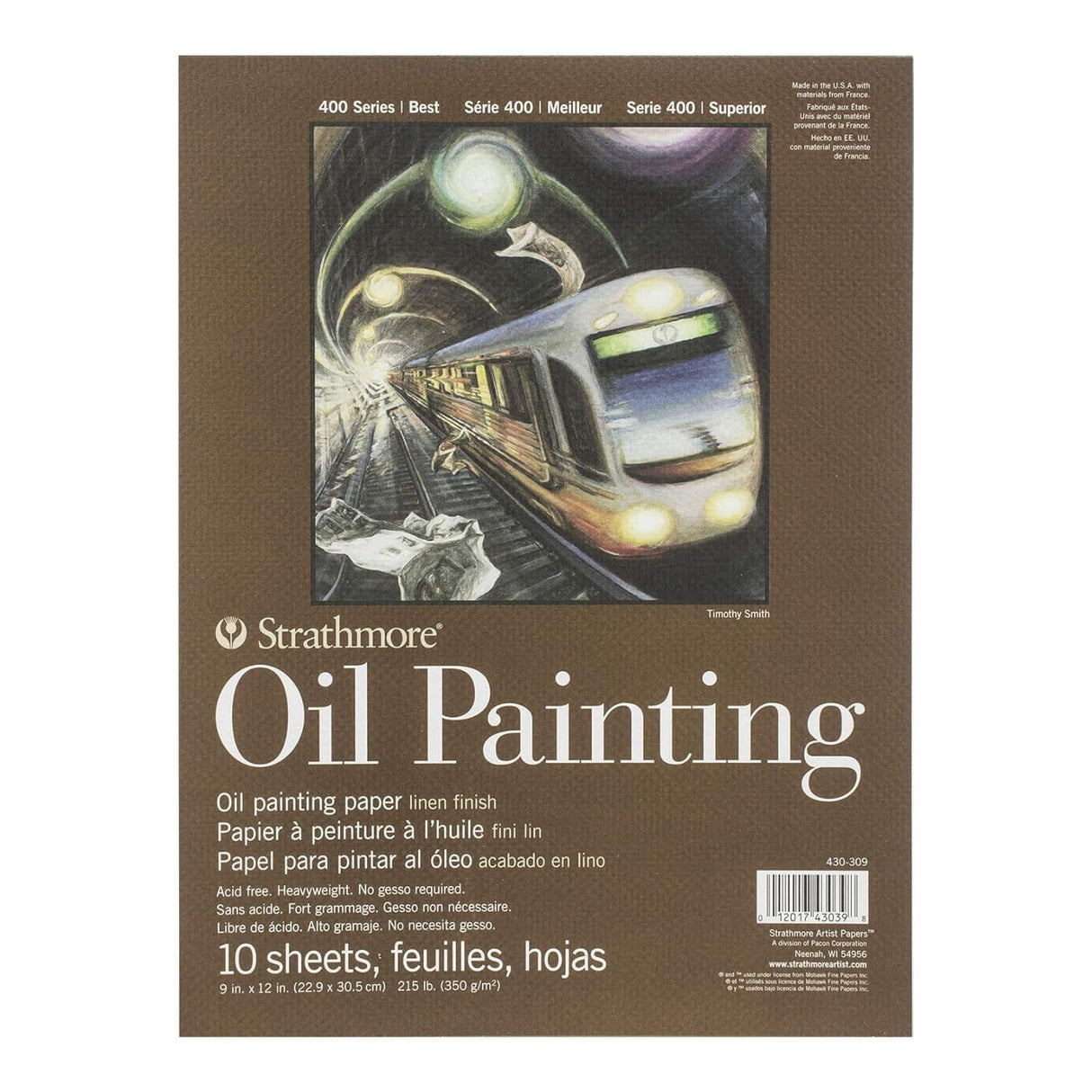 Strathmore 400 Series - Block para Óleo Oil Painting 350 g/m2