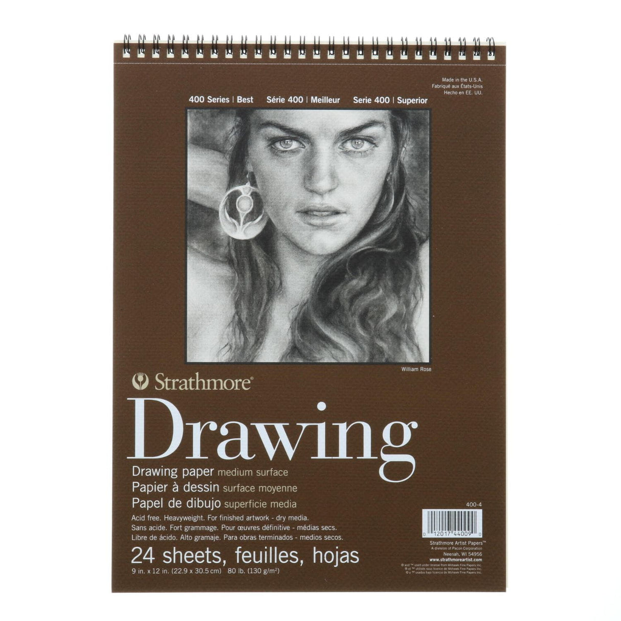 Strathmore 400 Series - Croquera para Dibujo Drawing 130 g/m2