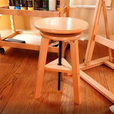Taburete de Madera con Altura Ajustable para Artistas