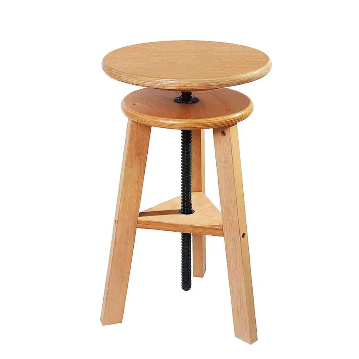 Taburete de Madera con Altura Ajustable para Artistas