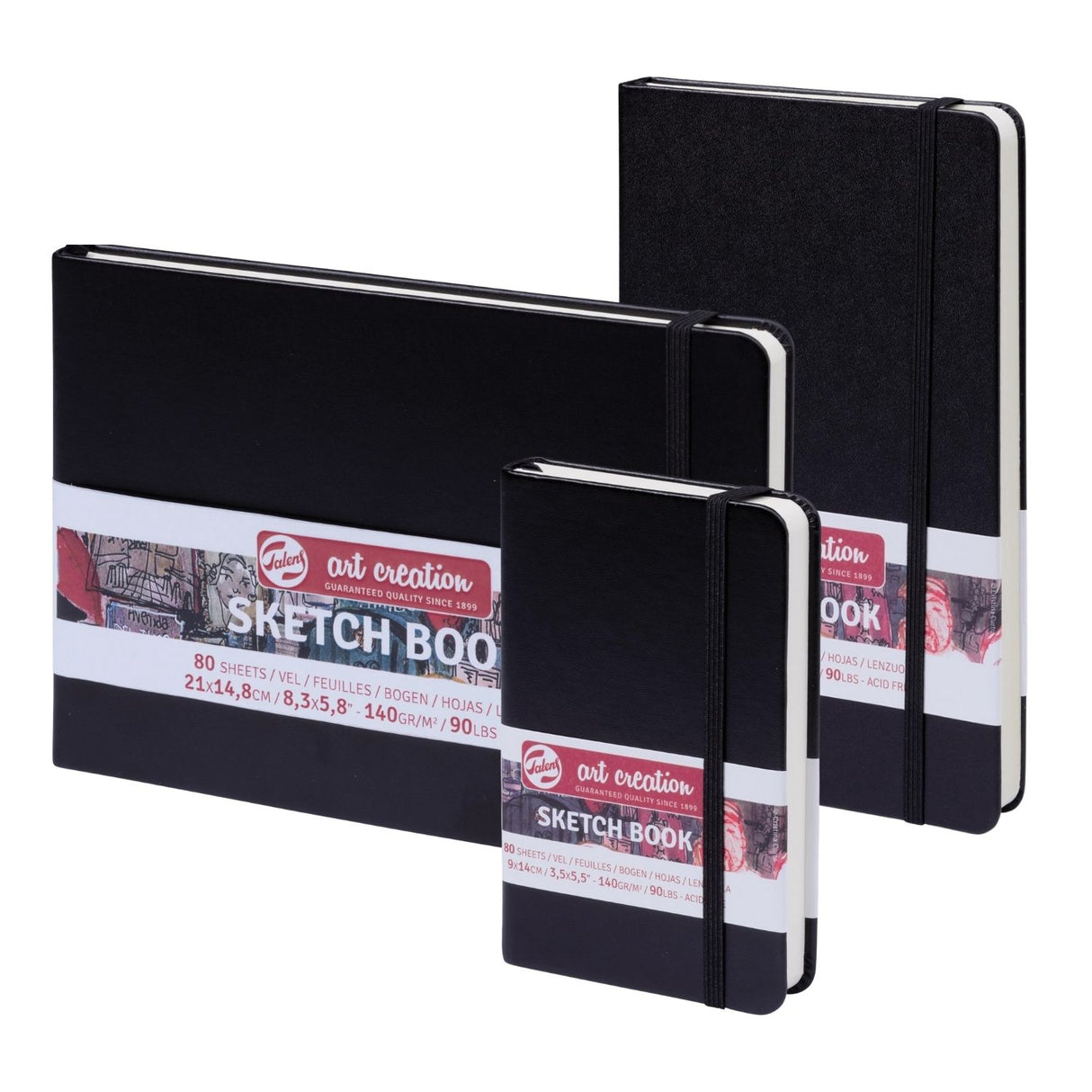 Talens Art Creation Sketch Book - Libreta 80 Hojas 140 g/m2 Black