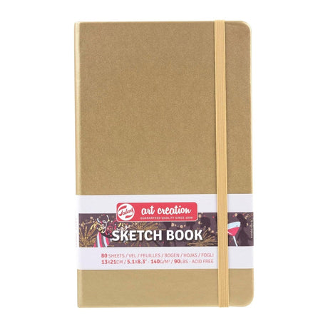 Talens Art Creation Sketch Book - Libreta 80 Hojas 140 g/m2 Dorada