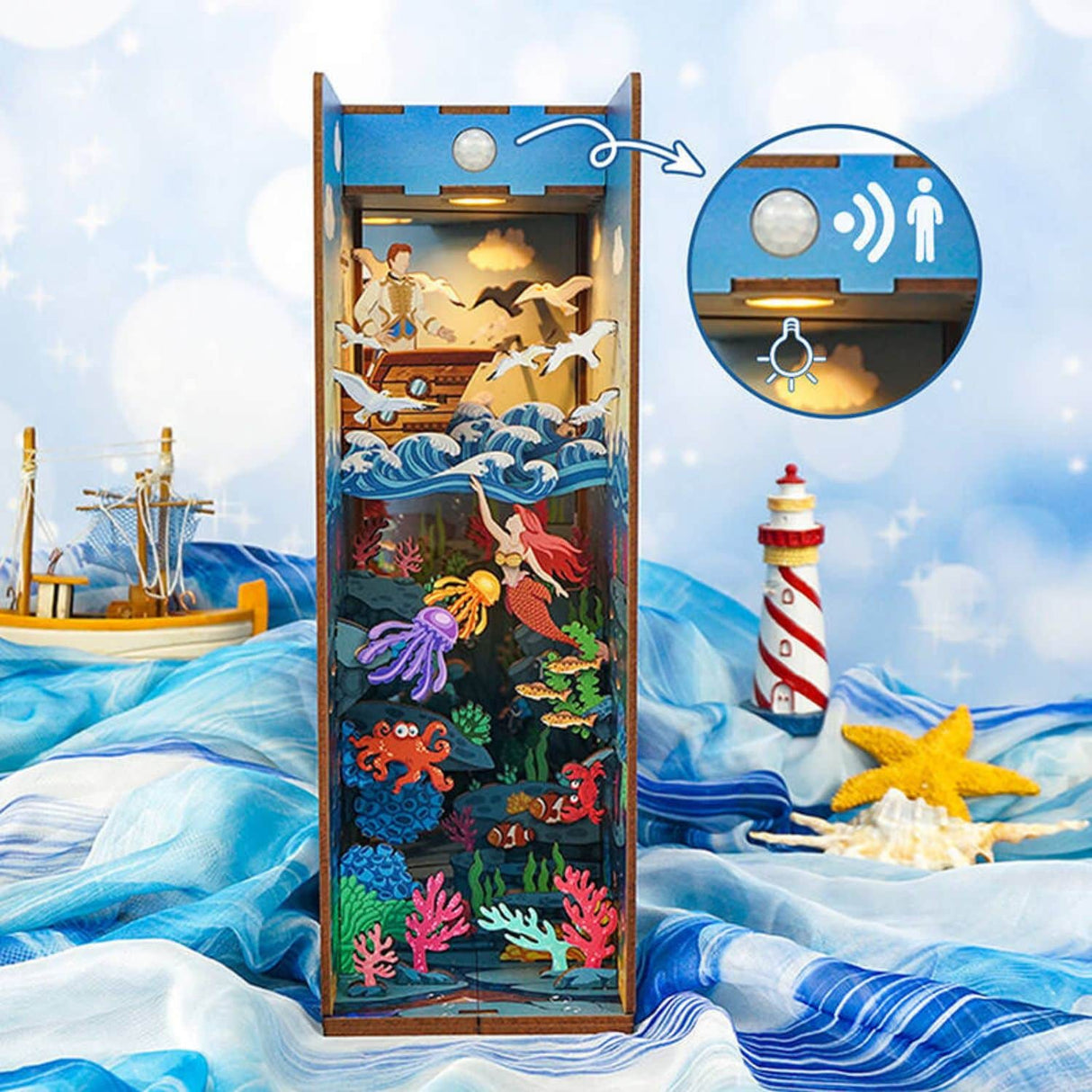 Tonecheer Book Nook - Separador de Libros The Little Mermaid