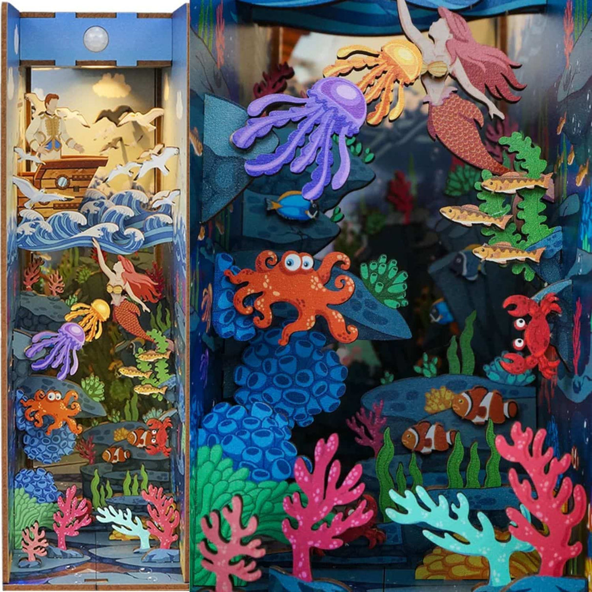 Tonecheer Book Nook - Separador de Libros The Little Mermaid