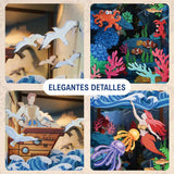 Tonecheer Book Nook - Separador de Libros The Little Mermaid