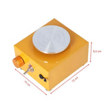 Torno Alfarero Eléctrico Mini Plato de 10 cm para Greda y Arcilla