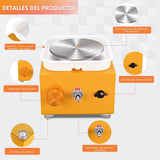 Torno Alfarero Eléctrico Mini Plato de 10 cm para Greda y Arcilla