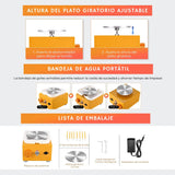 Torno Alfarero Eléctrico Mini Plato de 10 cm para Greda y Arcilla