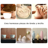 Torno Alfarero Eléctrico Mini Plato de 10 cm para Greda y Arcilla