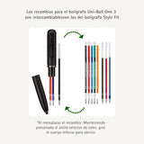 Uni-ball One 3 - Bolígrafo Tinta Gel 0,38 mm Gift Version Lamp White