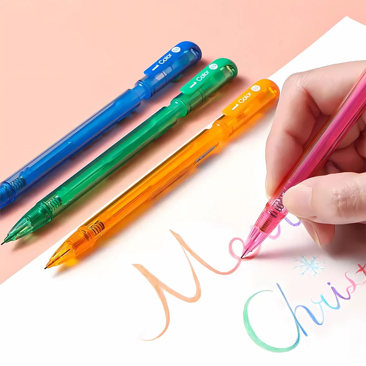 Uni Color - Portaminas con Minas de Color Borrables 0,5 mm