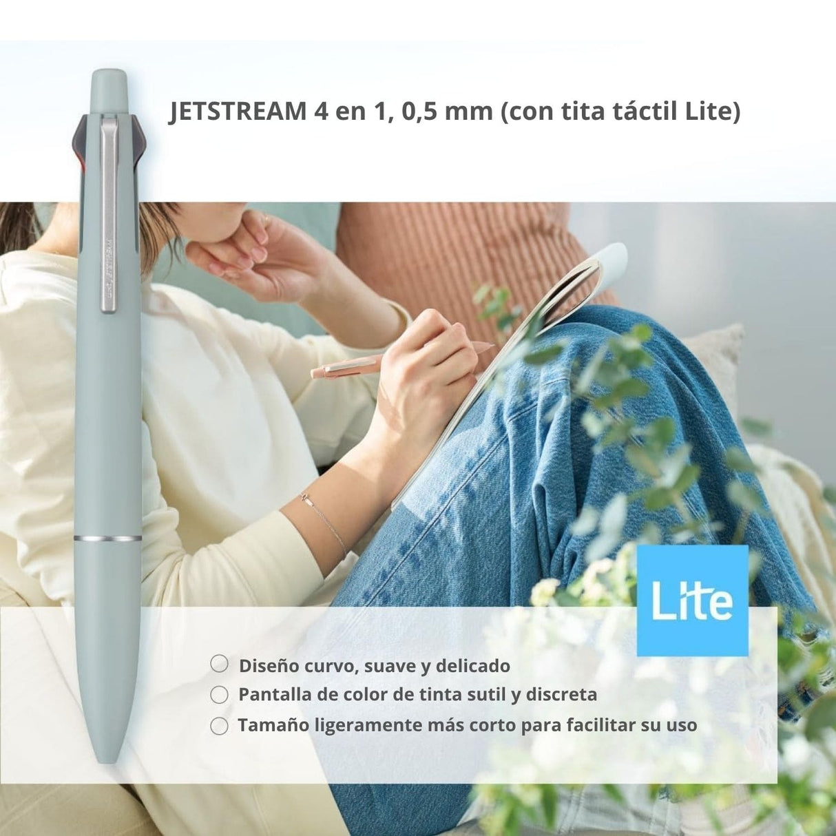 Uni Jetstream 4&1 - Bolígrafo Multifunción Lite Touch Ink 0.5 mm