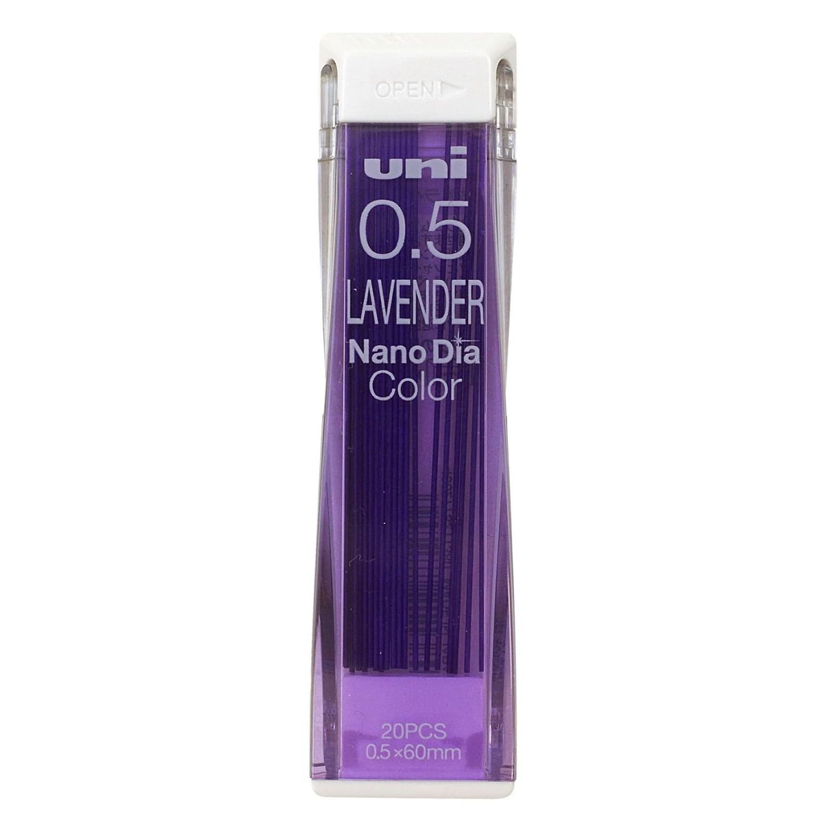 Uni Nano Dia Color - Pack 20 Minas de Colores 0,5 mm