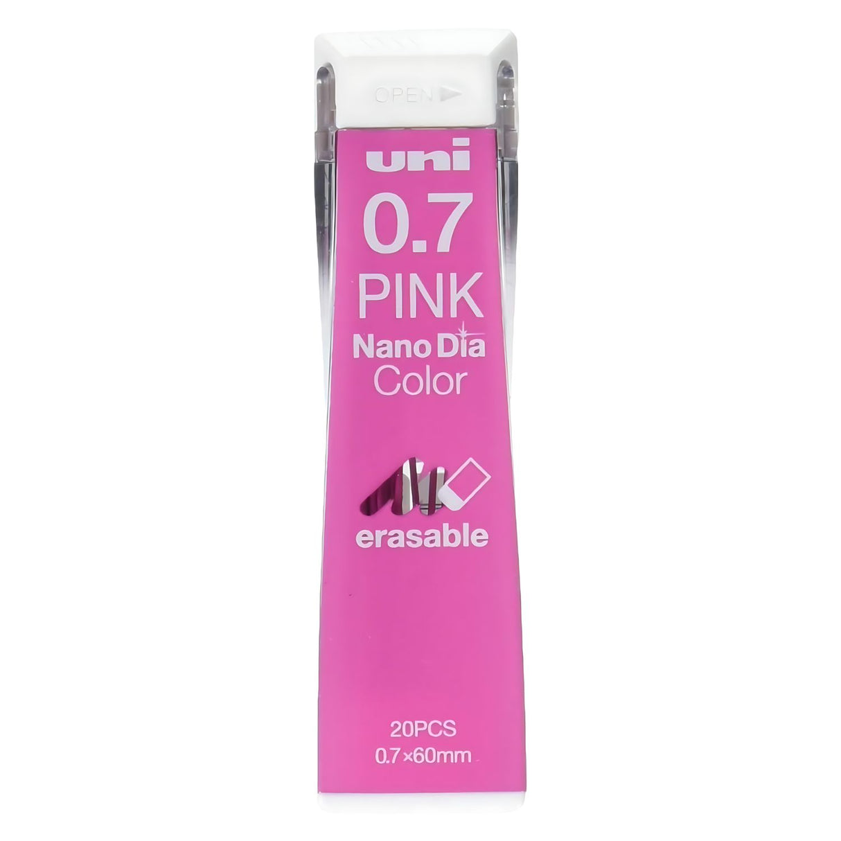 Uni Nano Dia Color - Pack 20 Minas de Colores 0,7 mm