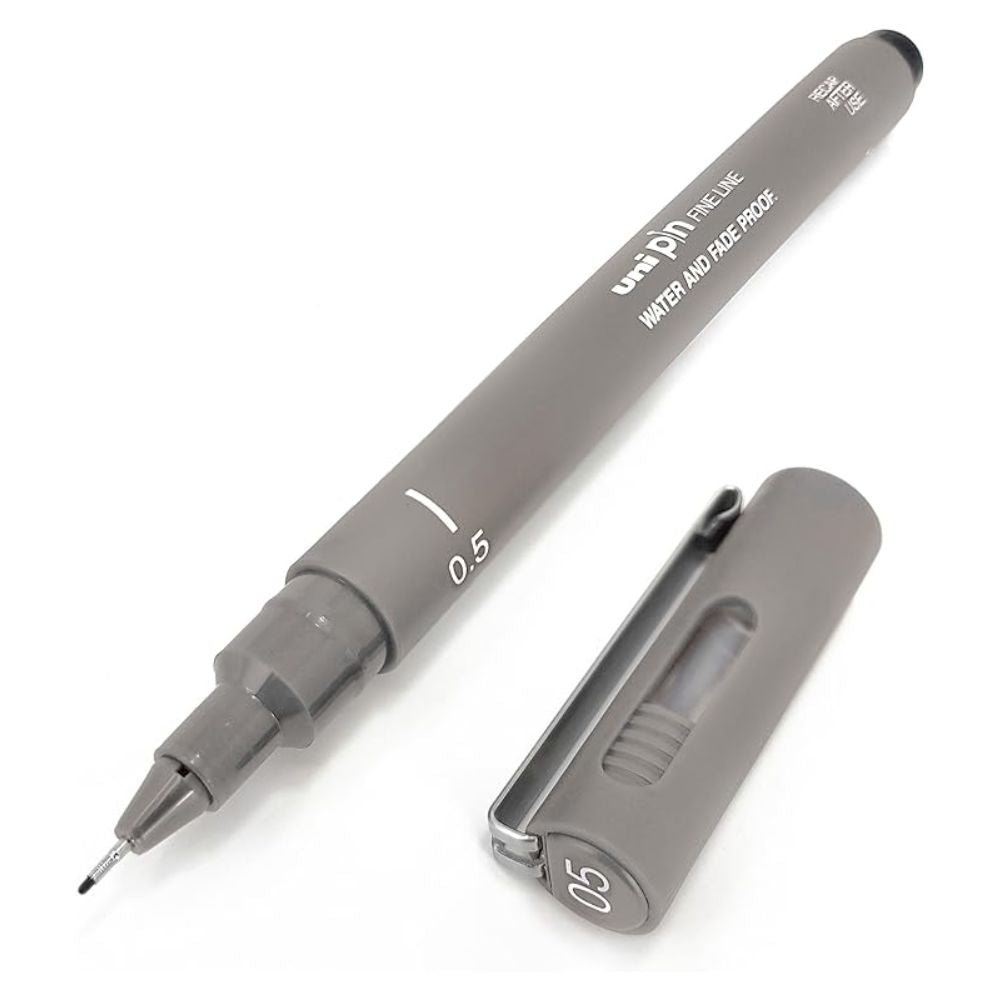 Uni Pin - Tiralíneas Fine Line Gris Claro