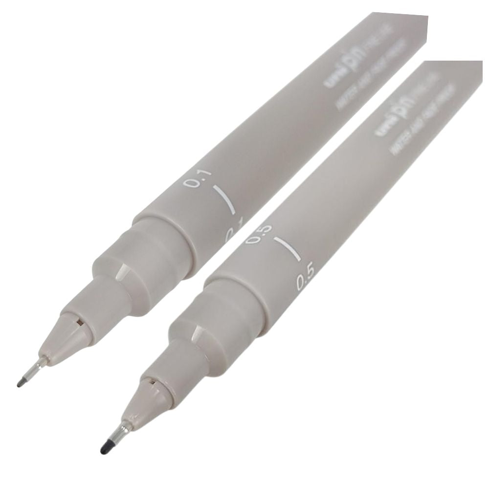 Uni Pin - Tiralíneas Fine Line Gris Claro