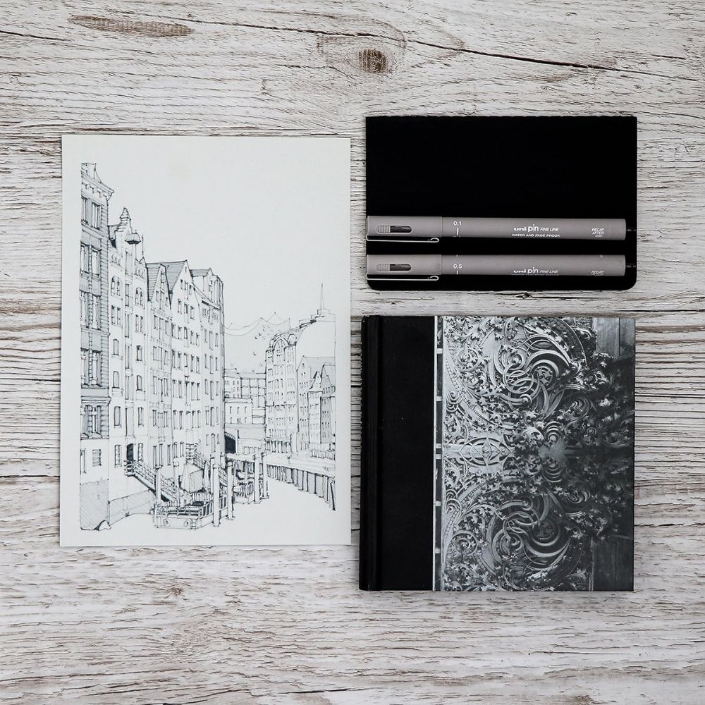 Uni Pin - Tiralíneas Fine Line Gris Claro