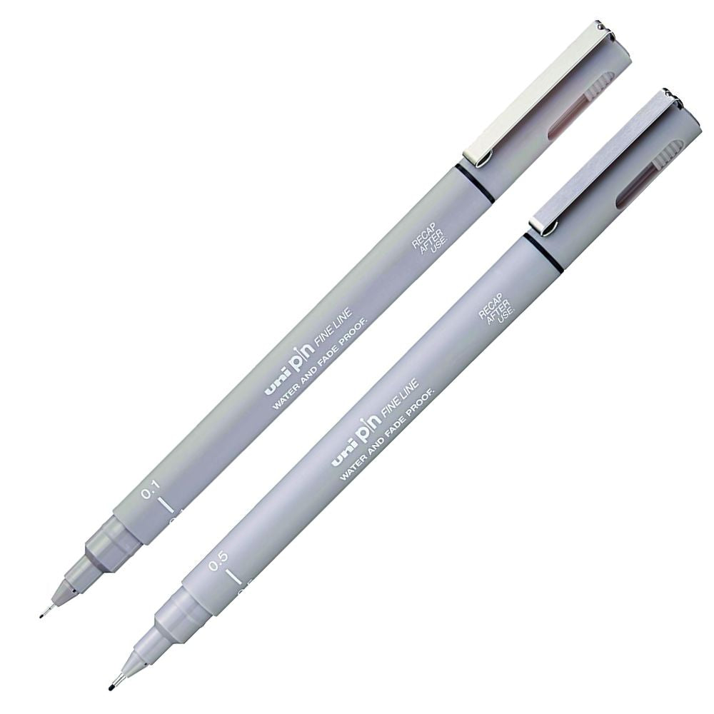 Uni Pin - Tiralíneas Fine Line Gris Claro