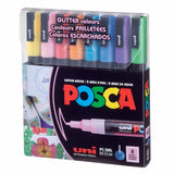Posca PC-3M - Set 8 Marcadores Punta Fina Glitter