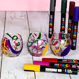 Posca PC-5M - Set 8 Marcadores Punta Media Dark Colors