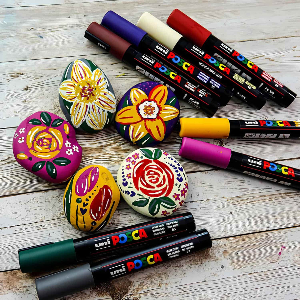 Posca PC-5M - Set 8 Marcadores Punta Media Dark Colors