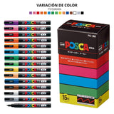 Uni Posca PC-3M - Set 15 Marcadores Finos