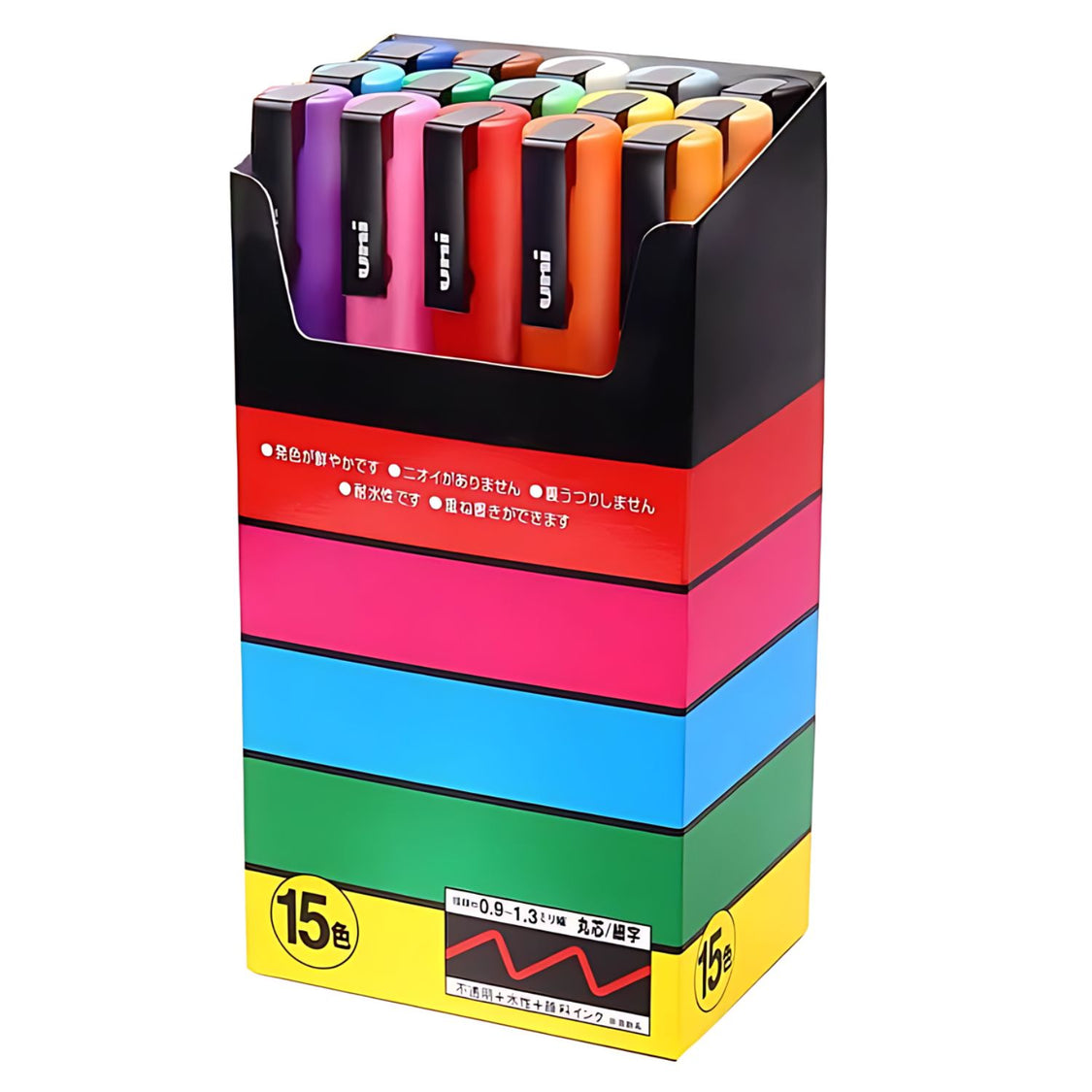 Set 15 Plumones Posca Punta Fina 3M – Dibu Chile