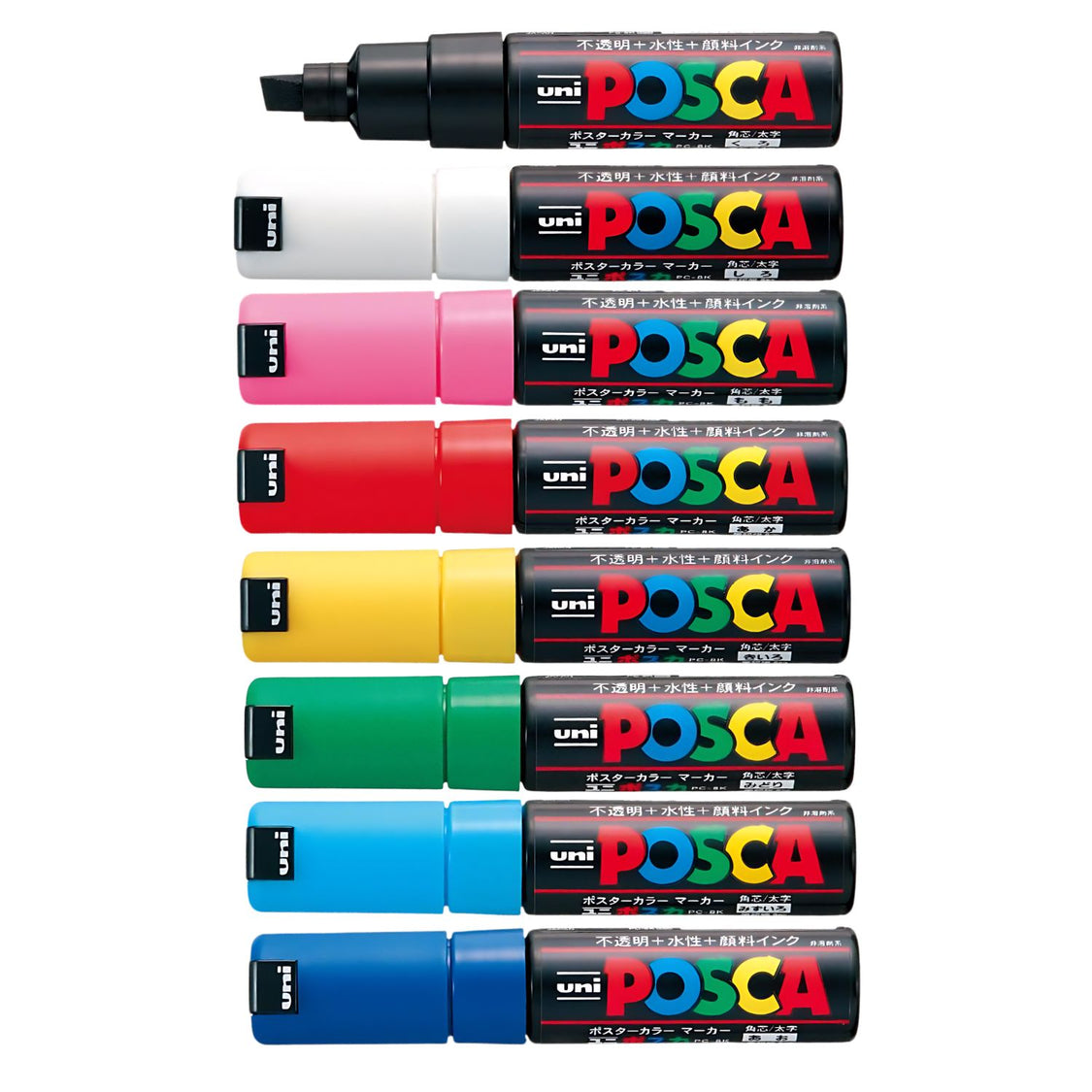 Posca Color Es Posca Set 8 Plumones Anchos 8K – Dibu Chile