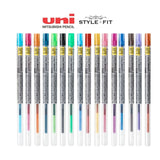 Uni Style Fit - Repuesto de Bolígrafo Gel Punta 0,38 mm
