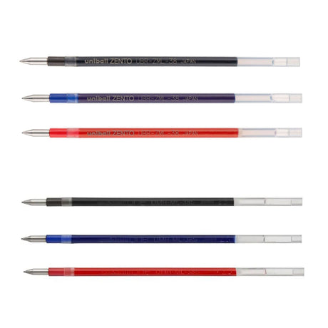 Uni Zento - Repuesto de Bolígrafo Múltiple 3 Colores Tinta a Base de Agua