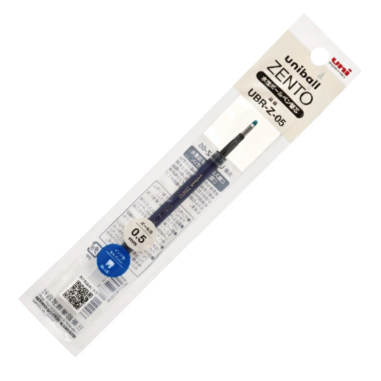 Uni Zento - Repuesto de Bolígrafo Tinta a Base de Agua 0.5 mm