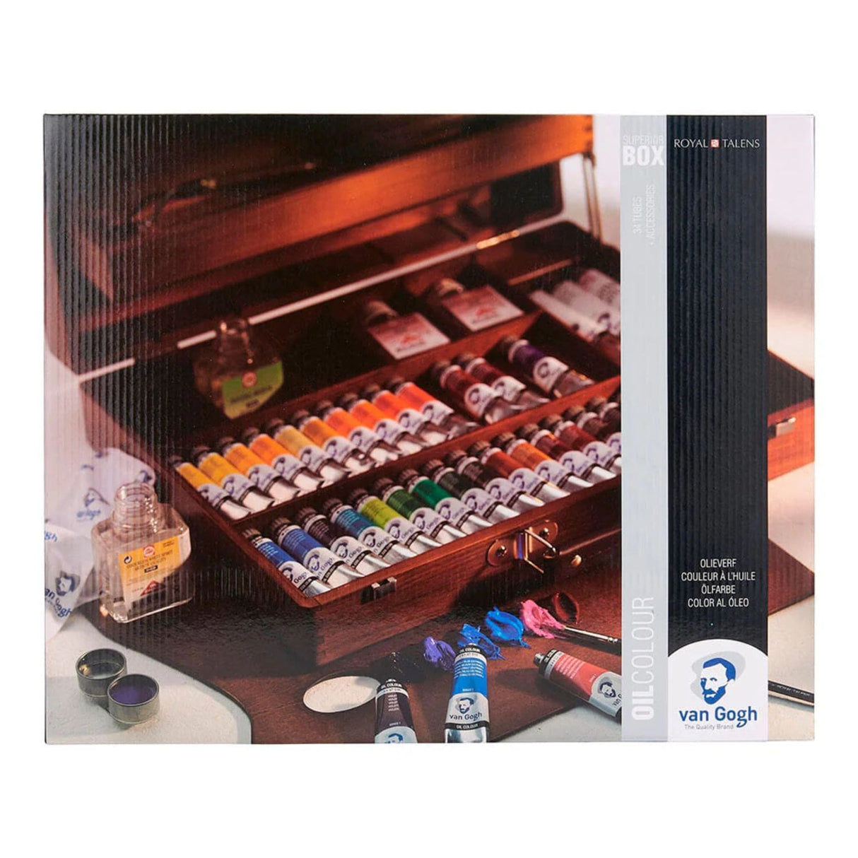 Van Gogh Oil Colour - Kit Óleos Caja de Madera Superior 32 x 20 ml y Accesorios