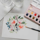 Van Gogh Floral Watercolor Paper - Block Papel de Acuarela 20 Hojas, 300 g/m2