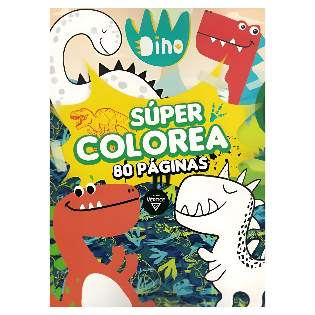 Vertice - Libro para Colorear Super Colorea 80 pag Dino
