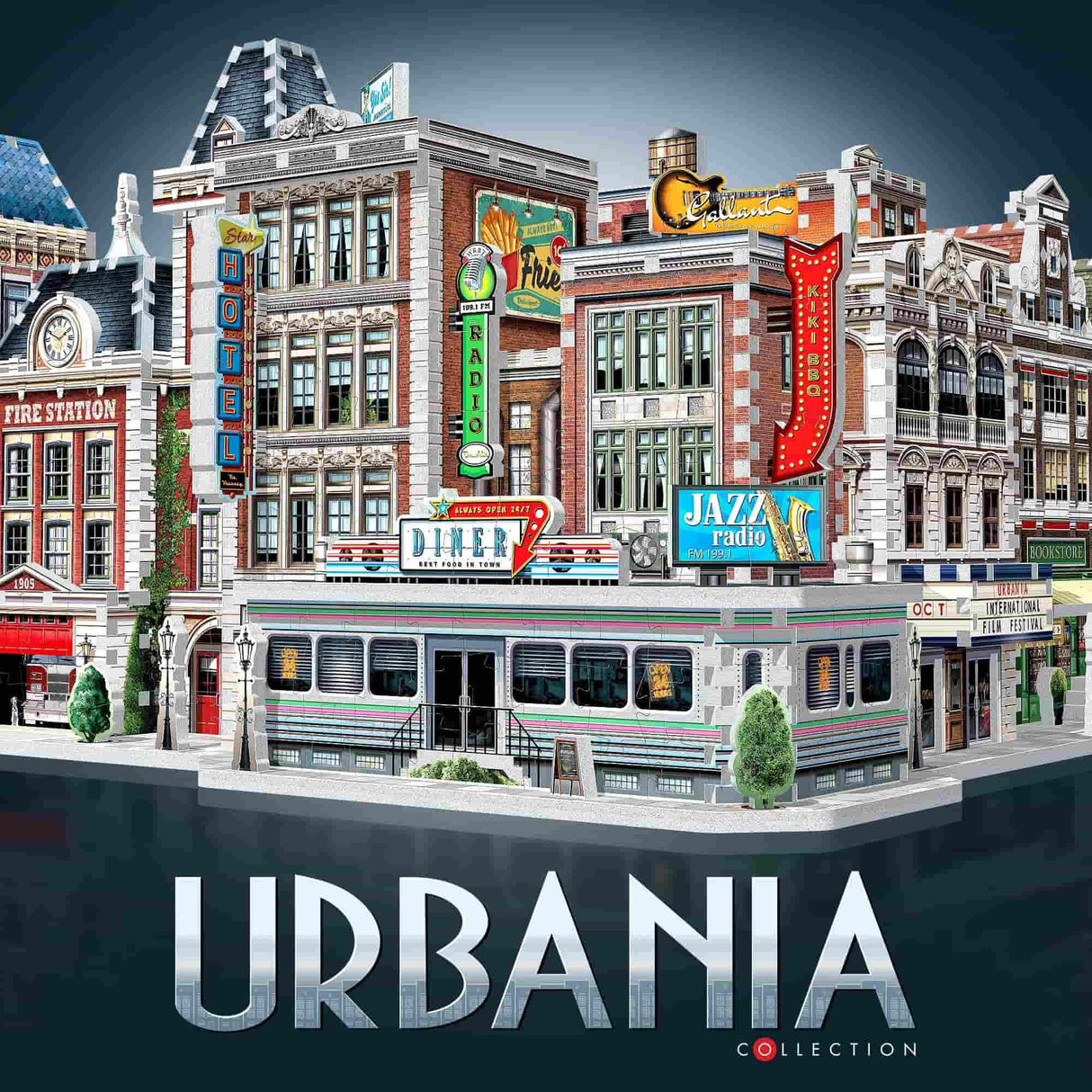 Wrebbit - Puzzle 3D Retropolis Collection 1950's Diner