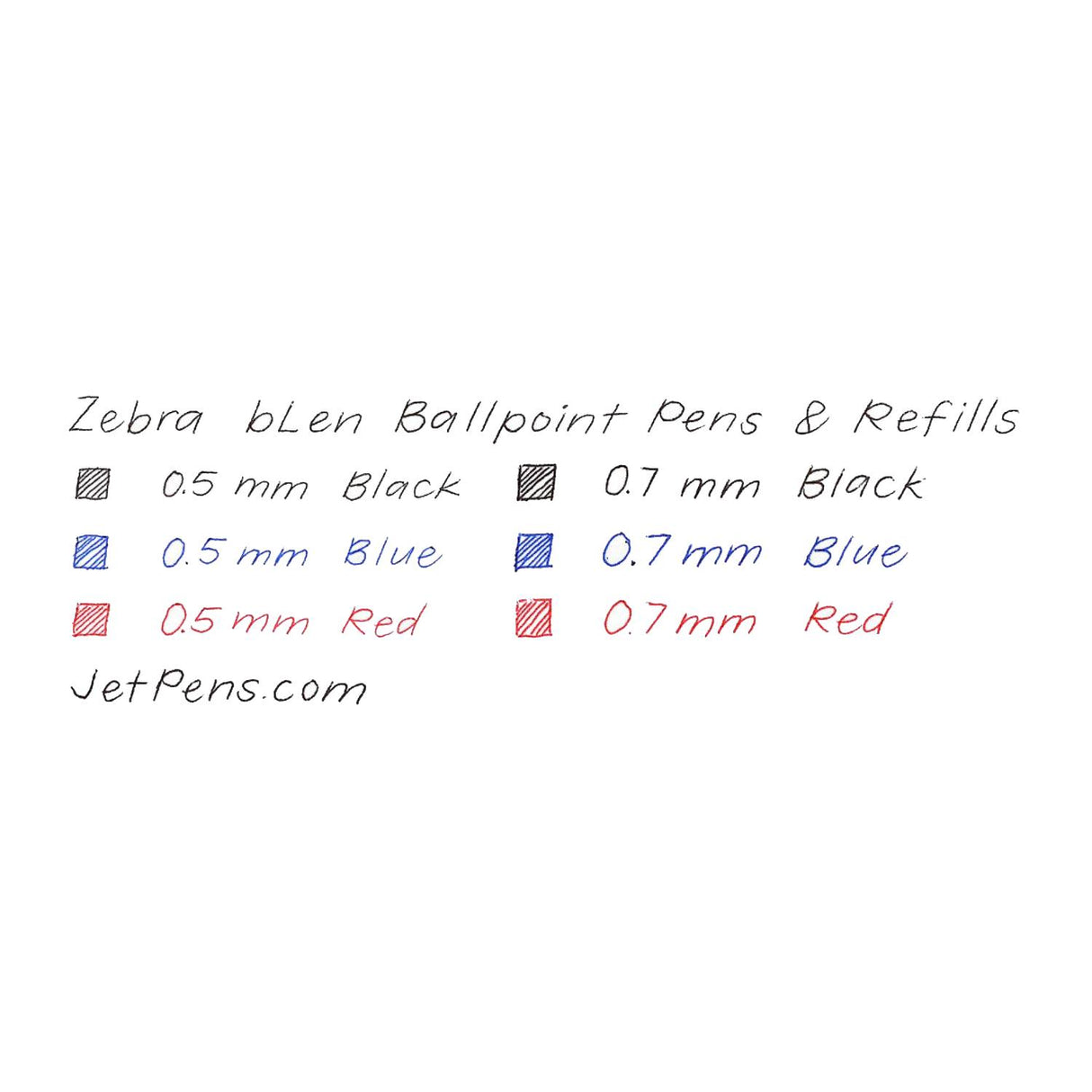 Zebra bLen - Bolígrafo Punta Retráctil 0.7 mm