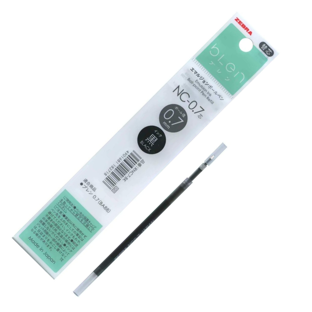 Zebra bLen - Repuesto de Bolígrafo 0.7 mm