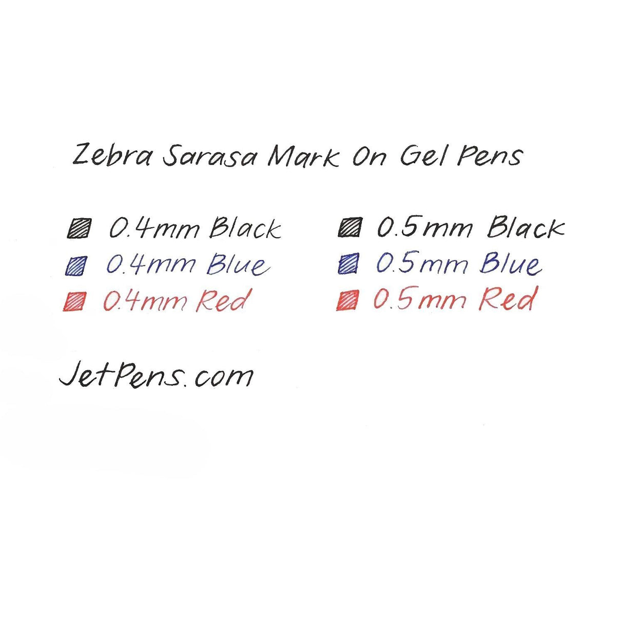 Zebra Sarasa Mark On - Lápiz Tinta Gel Punta Retráctil 0.5 mm