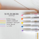 Zebra Mildliner - Set 5 Destacadores Soft Gentle Colors
