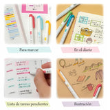 Zebra Mildliner - Set 5 Destacadores Soft Gentle Colors