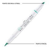 Zebra Mildliner Brush - Set 5 Destacadores Bright & Mild Colors