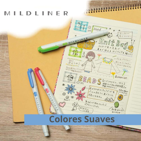 Zebra Mildliner - Set 5 Destacadores Shibu Mild Colors