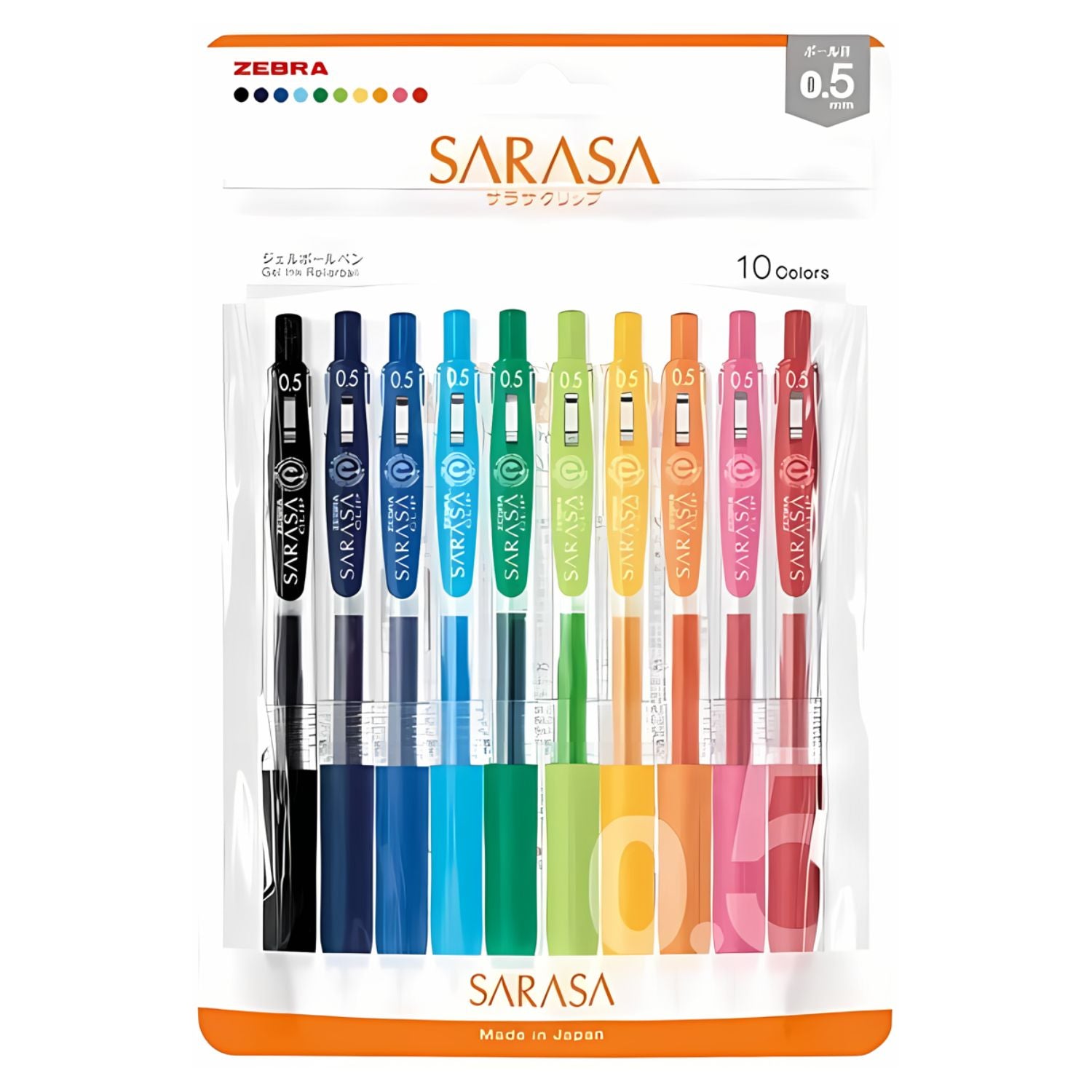 Lápices Tinta Gel Zebra Sarasa Clip Set 10 – Dibu Chile