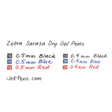 Zebra Sarasa Dry - Lápiz Tinta Gel Punta 04